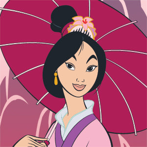 Disney Mulan with Umbrella Xbox 360 (Includes HDD) Skin